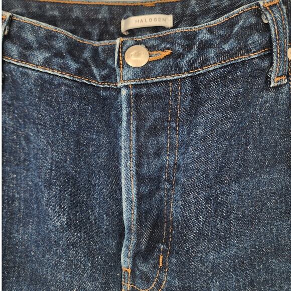 Halogen 100% Cotton Button Fly Straight Leg Jeans Women’s Size 14 - Picture 5 of 10